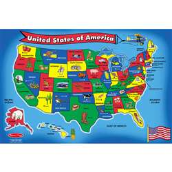 Floor Puzzle U.S. Map By Melissa & Doug