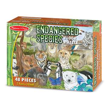 Endangered Species Floor Puzzle 48 Pcs By Melissa & Doug