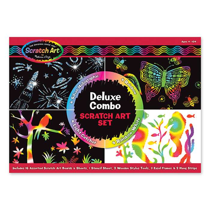 Deluxe Combo Scratch Art Set By Melissa & Doug