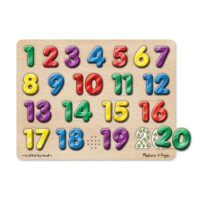 Spanish Numbers Sound Puzzle 20 Pcs By Melissa & Doug