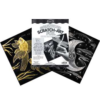 S Art Paper Gold/Silver Foil 50 Pk, LCI8014