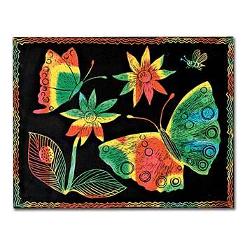 Scratch-Art Board 10 Sht Multi Color Soft-Scratch , LCI8050