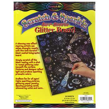 Scratch & Sparkle 30 Sht Soft Scratch Glitter Boar, LCI8054