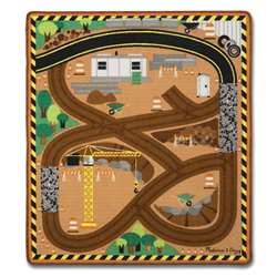 Round The Site Constructn Truck Rug, LCI9407