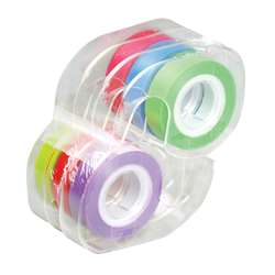 Removable Highlighter Tape 1 Roll Each Of Six Colors By Lee Products