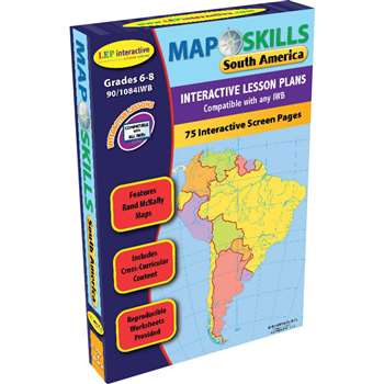 Map Skills South America Interactive Whiteboard Software By Milliken Lorenz Educational Press