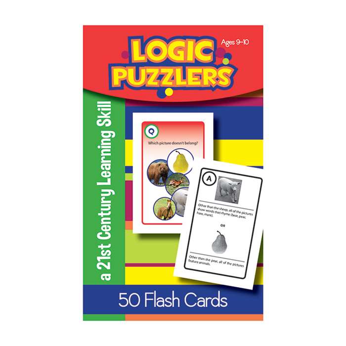 Logic Puzzlers Flash Cards Gr 4, LEP901103LE