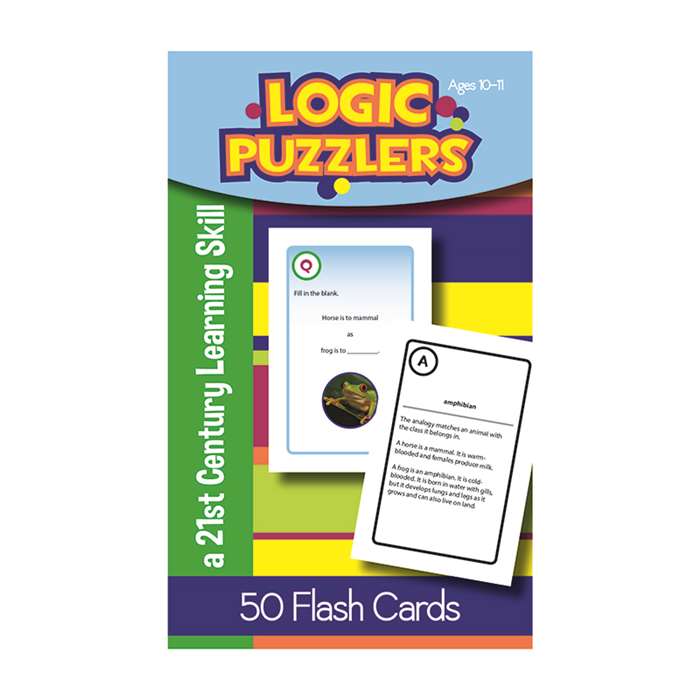 Logic Puzzlers Flash Cards Gr 5, LEP901104LE