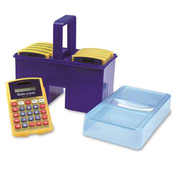 Calculator Caddy W/ 10 Student Calculators By Learning Resources