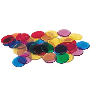 Transparent Counters 250-Pk 3/4 6 Colors By Learning Resources