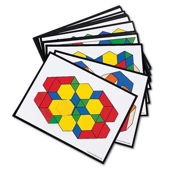 Intermediate Pattern Block Cards 36 Designs By Learning Resources