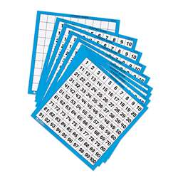 Laminated Hundreds Cards 10/Pk 11 X 11 By Learning Resources