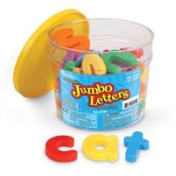Jumbo Magnetic Letters 40/Pk Lowercase 2-1/2 Bucket By Learning Resources