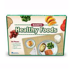 Magnetic Healthy Foods 34 Pieces W/ Placemat By Learning Resources
