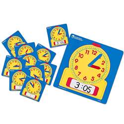 Write-On/Wipe-Off Clocks Class Set 1 Of 0573 & 24 Of 0572 By Learning Resources