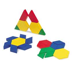 Pattern Blocks Mini-Set 100/Pk 5Cm Plastic By Learning Resources