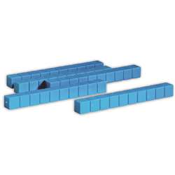 Base Ten Rods Plastic Blue 50 Pk 1X1X10Cm By Learning Resources