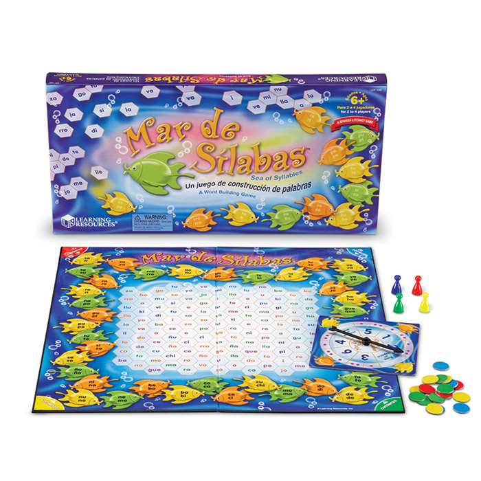 Mar De Silabas Sea Of Syllables Game By Learning Resources