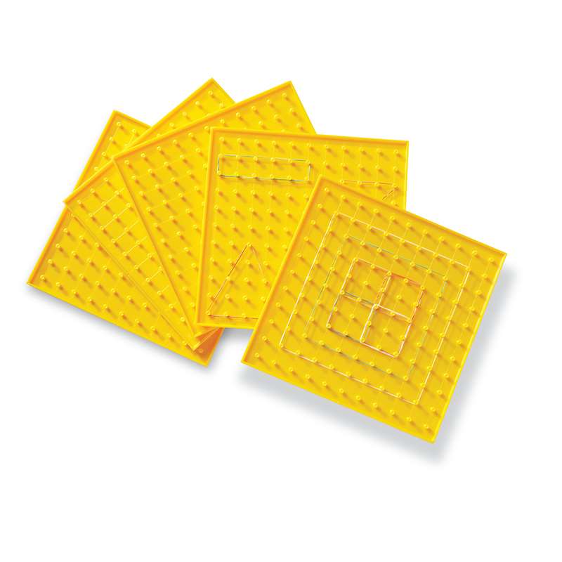 Geoboard 9 11x11 Pin Double-sided w/ Rubber Bands