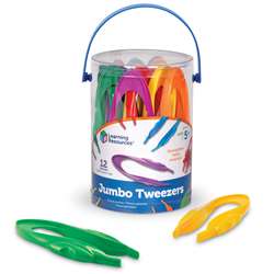 Easy Grip Tweezers Set Of 12 By Learning Resources