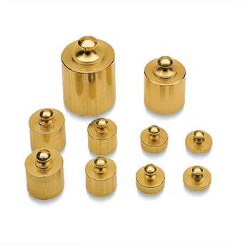 Brass Mass Set 10/Pk Precision Weight Metrimc By Learning Resources