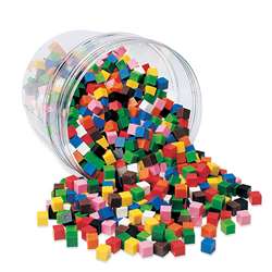 Centimeter Cubes 1000-Pk 10 Colors In Storage Tub By Learning Resources