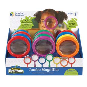 Jumbo Magnifier Countertop 12/Set Display Pop By Learning Resources