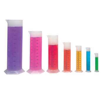 Graduated Cylinders 10/25/50/100/250/500/1000 Mls By Learning Resources