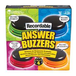 Recordable Answer Buzzers Set Of 4, LER3769