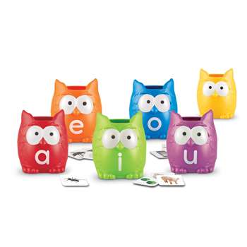 Shop Vowel Owls Sorting Set - Ler5460 By Learning Resources