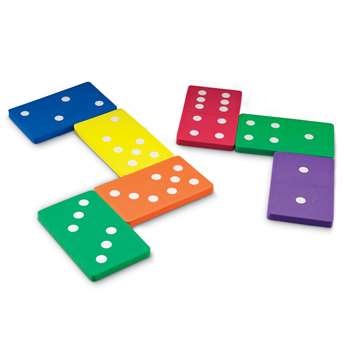 Jumbo Foam Dominoes Set Of 28 By Learning Resources