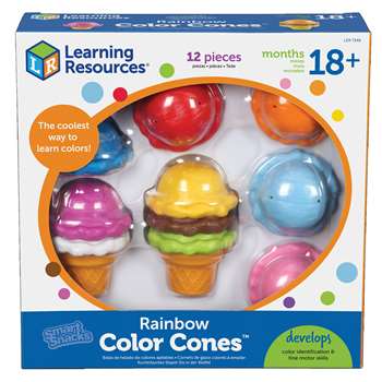 Shop Smart Snacks Rainbow Color Cones - Ler7349 By Learning Resources