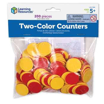 Two Color Counters Red And Yellow Set Of 200 By Learning Resources