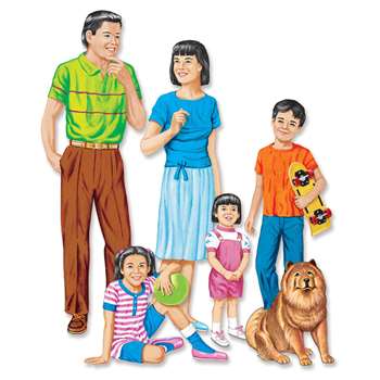 Asian Family Flannelboard Set Pre- By Little Folks Visuals