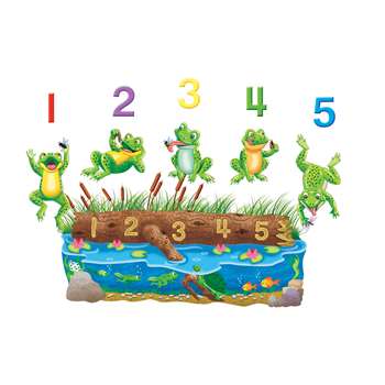 Five Speckled Frogs Bilingual Flannelboard Set Pre-Cut By Little Folks Visuals