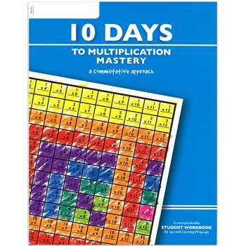 10 Days To Multiplication Mastery Student Workbook By Learning Wrap-Ups