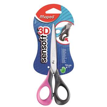 6 1/2In Sensoft Scissors Right Handed By Maped Usa