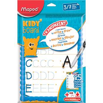 Transparent Dry Erase Board 8 Pc Kt Kidy Board Unb, MAP583710