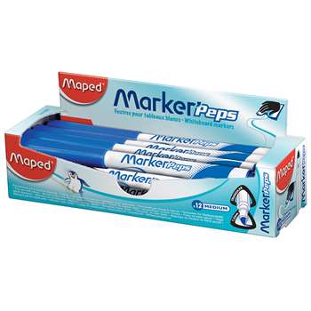 Fine Tip Markers Blue 12/Pk Dry Erase, MAP741830