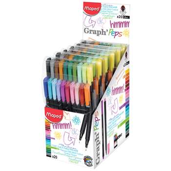 Graphpeps Fine Felt Tpped Pens 20Pk, MAP749151