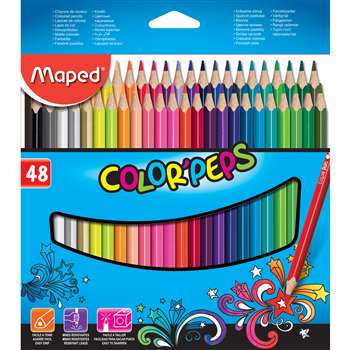 Triangular Colored Pencils 48Pk Colorpeps, MAP832048ZV