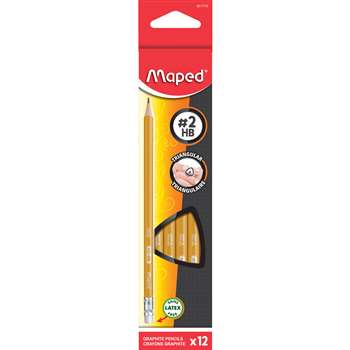 Triangular Graphite Pencils 12Pk Num 2, MAP851779ZT