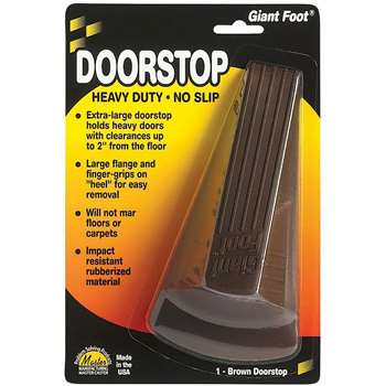 Giant Foot Doorstop, Brown - MAS00964