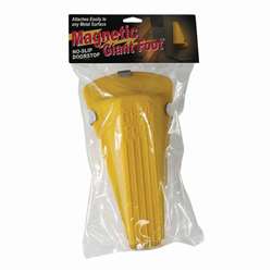 Giant Foot Doorstop, Magnetic, Yellow - MAS00967