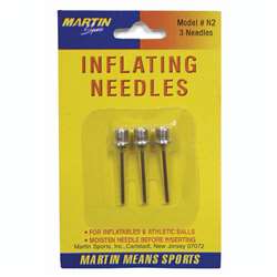 Inflating Needles 3-Pk On Blister Card By Dick Martin Sports