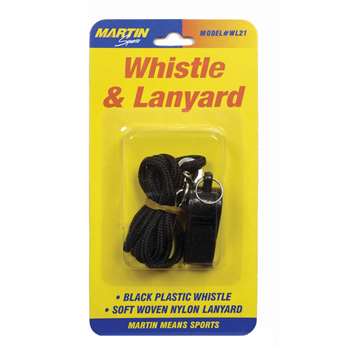 Whistle & Lanyard No P20 & Lanyard On Blister Card By Dick Martin Sports