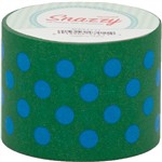 Mavalus Snazzy Lime W/ Blue Polka Dot Tape 1.5 X 39 By Dss Distributing