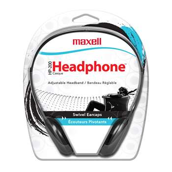 Maxell Hp-200 Stereo Headphones, MAX190318