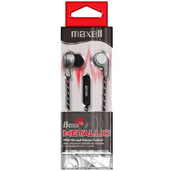 Bass13 Metallic Earbuds With Mic & Volume Control, MAX199600