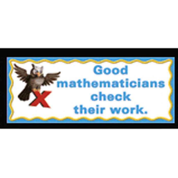 What Good Mathematicians Do Chalkboard Topper By Mcdonald Publishing